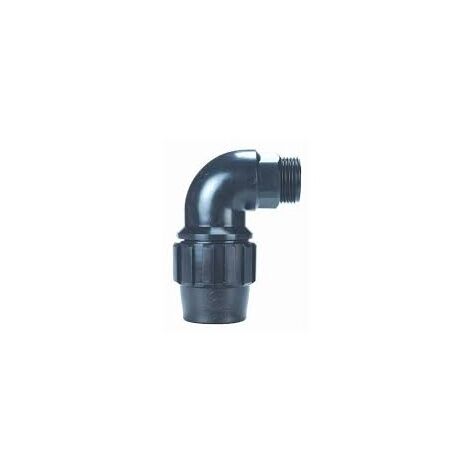 Codo Rosca Macho De Polietileno De 32 X 1” para tuberias de polietileno (1/2)