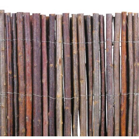 Mimbre Natural 1 X 5 Metros para vallados de alta calidad unidas entre sí mediante alambre plastificado (1/4)