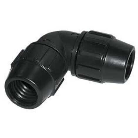 Codo De Polietileno De 32 mm para tuberias de polietileno
