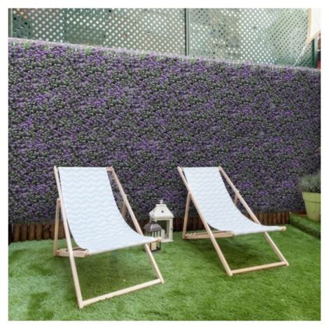 BONERVA MAL1203 BUXUS LAVANDA Jardín Vertical Artificial Pack 4 Piezas 50x50 cm - ref: MAL1203