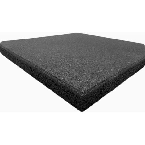 Loseta Caucho 50x50 cm Alta Intensidad. Espesor de 20 mm - Negro