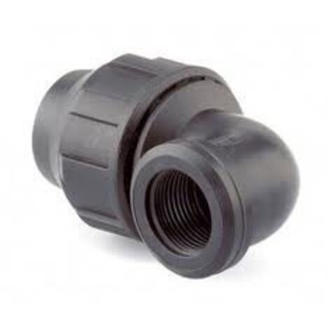 Codo De Polietileno De 50 mm para tuberias de polietileno
