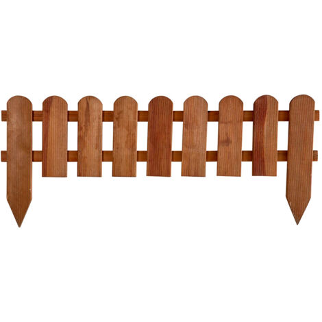 Mini Valla de madera Clásica Tintada - 25 x 115 cm