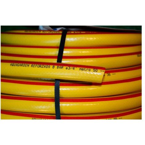 Manguera de jardin Aquaflex economica en rollos de 50 metros diametro 20 mm