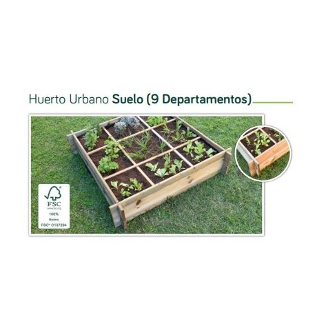 Faura - Huerto Urbano de madera - Suelo 9 departamentos - 9 departamentos -
