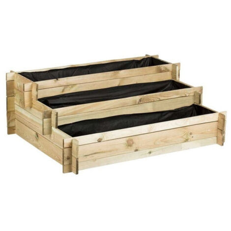 Huerto Urbano de madera - Escalera