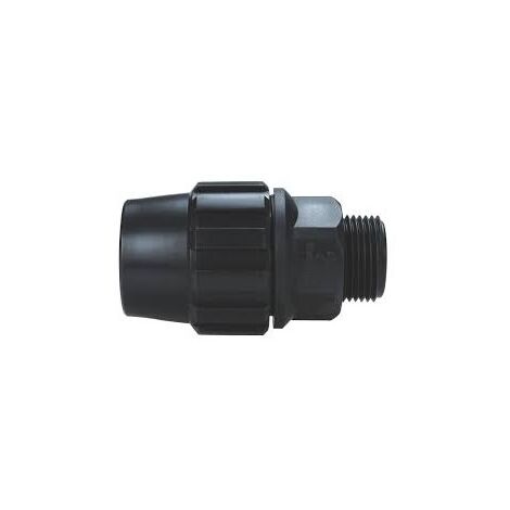 Enlace Rosca Macho De Polietileno De 20 X 1/2 Pulgada para riego agricola iberogarden