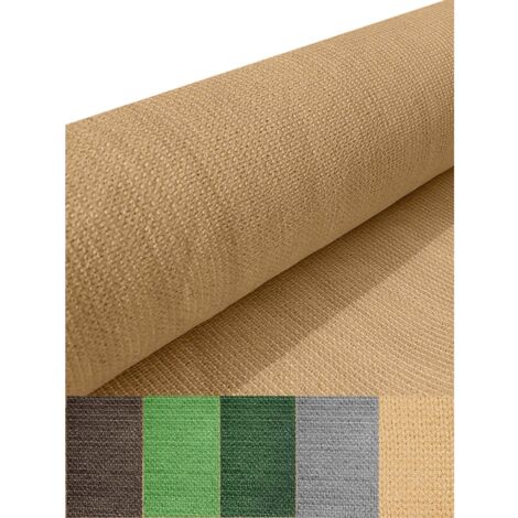 MALLA DE OCULTACION PREMIUM BEIGE 120 GRAMOS ROLLO DE 2X10 METROS MALLA PARA VALLADOS MALLA DE SOMBREO (1/4)