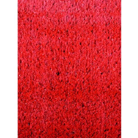 IBEROGARDEN  CESPED ARTIFICIAL ROJO ROLLO 2X15 METROS   ALTURA 10mm   DECORACION PARQUES Y JARDINES   DISTINTOS COLORES Y MEDIDAS