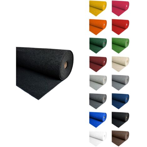 IBEROGARDEN Moqueta Ferial Negro 300 gr Ideal para stands, ferias y exposiciones 1x30 metros (1/5)