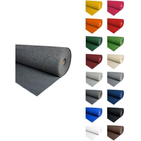 IBEROGARDEN Moqueta Ferial Gris Oscuro 300 gr Ideal para stands, ferias y exposiciones 2x30 metros