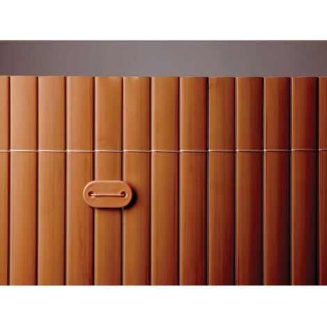 IBEROGARDEN  cañizo de pvc de media caraColor chocolate  Media 1,5X3 metros  ocultación e intimidad. (1/2)