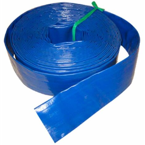 Manguera Plana azul Reforzada Para Conducciones Liquidos A Presión - 40 Mm