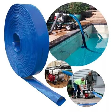 Manguera Plana azul Reforzada  Arin Flat  Para Conducciones Liquidos A Presión - DIAMETRO =  40 Mm