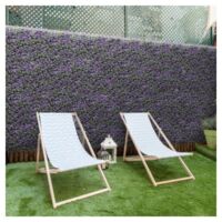 BONERVA MAL1203 BUXUS LAVANDA Jardín Vertical Artificial Pack 4 Piezas 50x50 cm - ref: MAL1203