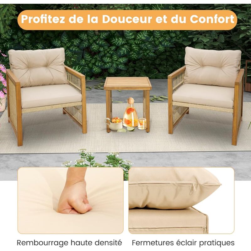 Chaises Empilables De Jardin 2 Pcs Marron Tissu Textilène à Prix Carrefour