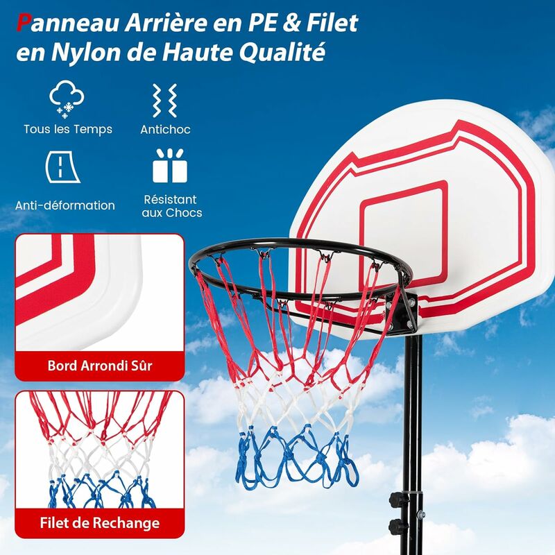 BUMBER Pompe de gonflage pour Ballon de Basket Ball Bumber - Couleur Bleue  - Couchages - Achat & prix