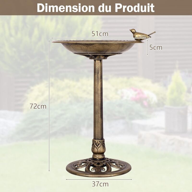 KHayRovies Bain d'oiseaux pour Extérieur Abreuvoir Oiseaux, angeoire KHayRovies Bain d'oiseaux pour Extérieur Abreuvoir Oiseaux, angeoire