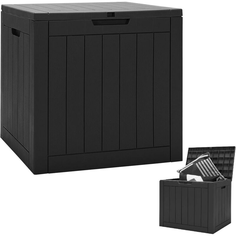 COSTWAY XXXL Coffre de Rangement Jardin à Roulettes 662L en Rotin