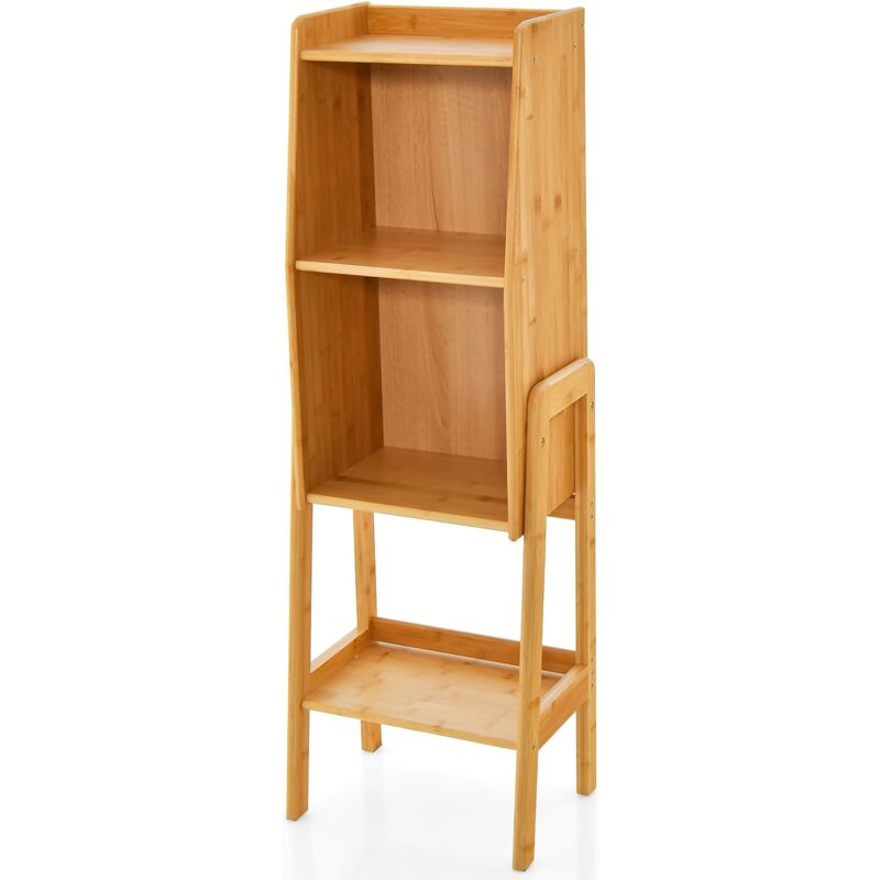 Etagère cube murale 2 cases de rangement Mix n' modul - Longueur 34,50 cm x  Hauteur 67,50 cm - Jaune moutarde