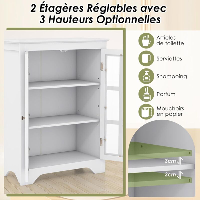 Meuble Rangement Haute Cuisine, 4 Portes, 2 Compartiments Ouverts, Kits Anti -basculement, Buffet Cuisine Charge 136kg pour Salon, Salle à Manger | Leroy Merlin Meuble Rangement Haute Cuisine, 4 Portes, 2 Compartiments Ouverts, Kits Anti -basculement, Buffet Cuisine Charge 136kg pour Salon, Salle à Manger | Leroy Merlin