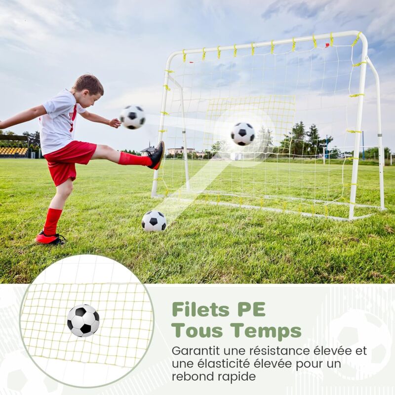Filet de rebond de football angle réglables avec filet de rebond cible