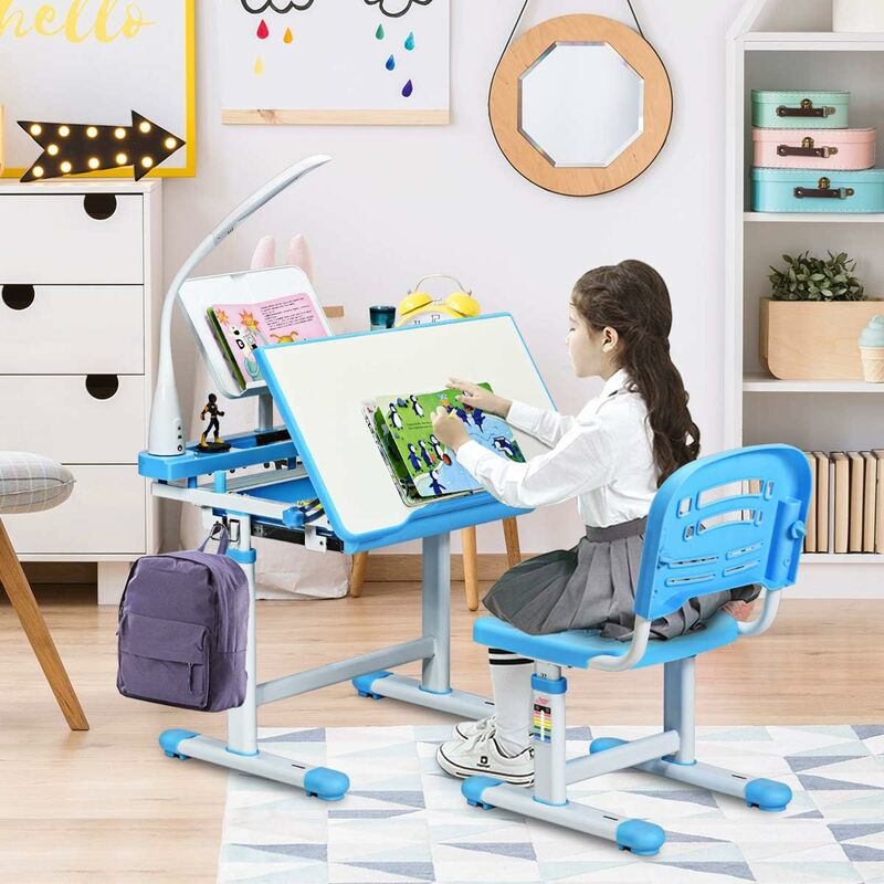 Tables et chaises pour enfants, ensemble d'écriture, petite chaise de bureau  junior, bureau pour enfants, maison, maternelle