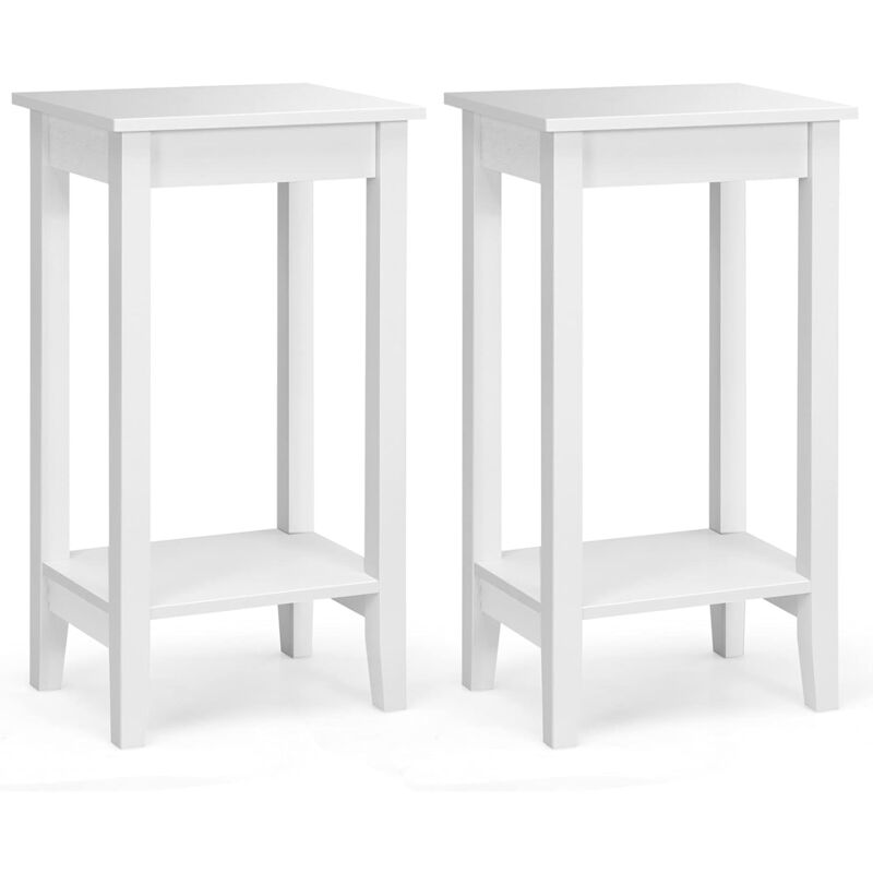 Table D'appoint, Bout De Canape 3 Niveaux, Cadre En Métal, 40,5 X 38 X 62 Cm 2