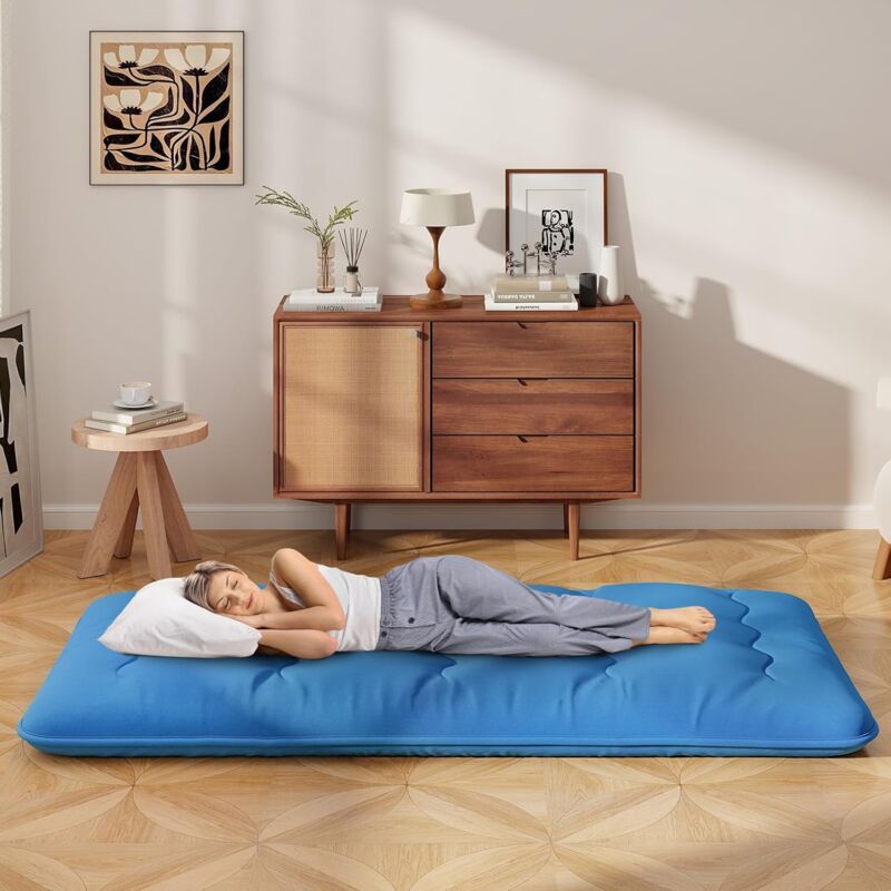 Housse De Matelas Futon Japonais - Anti-poussière, Douce Et Lavable - Tailles 90x200cm à 200x220cm - Pour Sol Ou Tatami