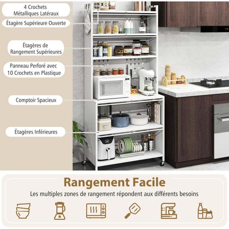 Support De Rangeent Pour Icro-ondes Support De Four à Icro-ondes Support Ural Pour