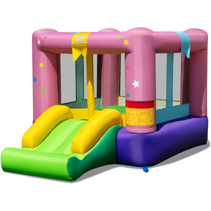 Toboggan Enfant 120 Cm Avec Panier De Basketball – Jeu Intérieur/Extérieur Sécurisé Dès 1 An, HLC