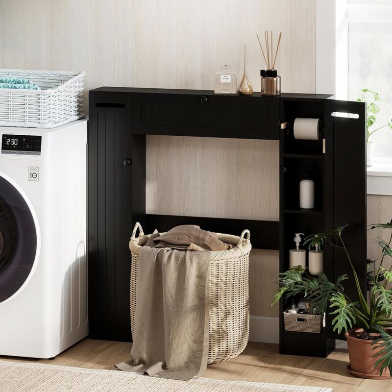 LIUBEI Rangement Salle de Bain, Meuble de Rangement au-Dessus des