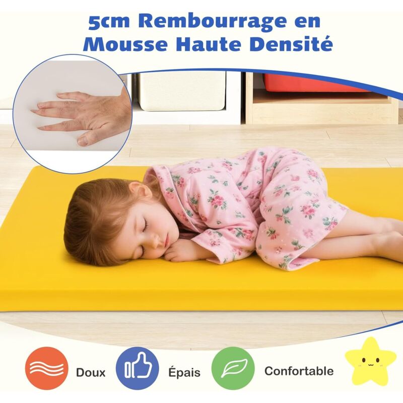 Lot de 12 coussins de sol ronds flexibles avec poignées pour salle de