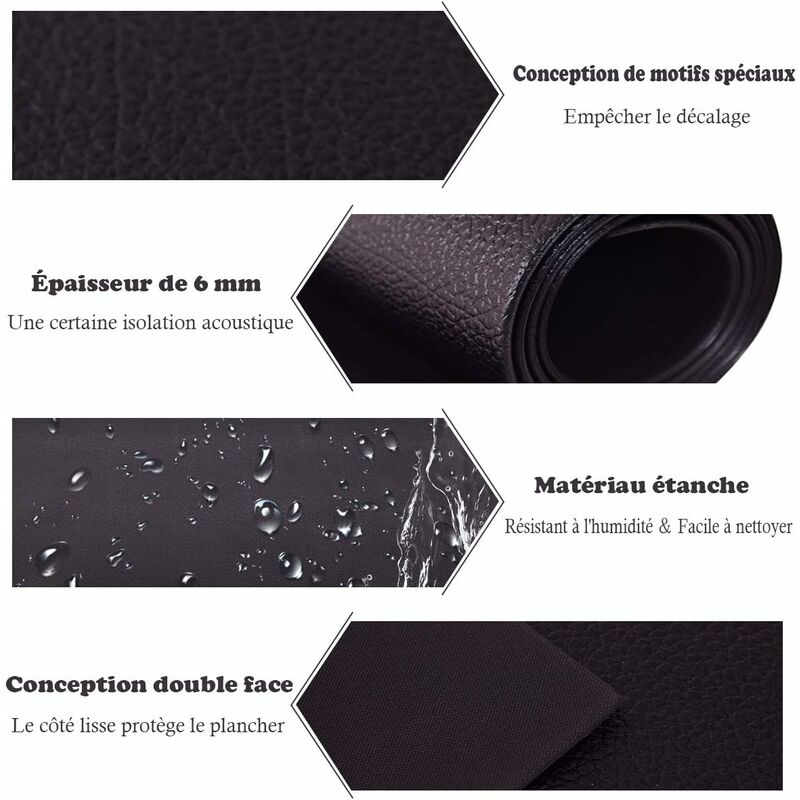 Tapis antidérapant et isolant acoustique