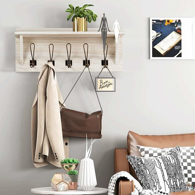 Porte Manteau Mural Sans Percer, Patères Décoratives À La Maison Moderne,  Cintres Réglables Au-Dessus De La Porte, Convient À[H3356] - Cdiscount  Maison