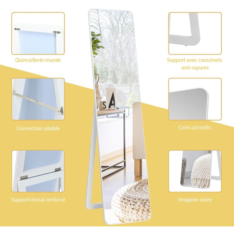 Fixations pour miroir chromées x4 - B HOME - Mr.Bricolage