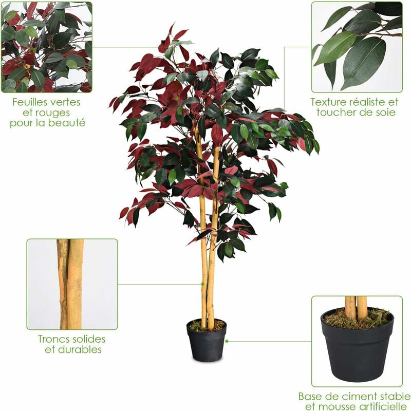 Plante Artificielle, 14 De Haut, Ficus, Intérieur, Faux, Faux