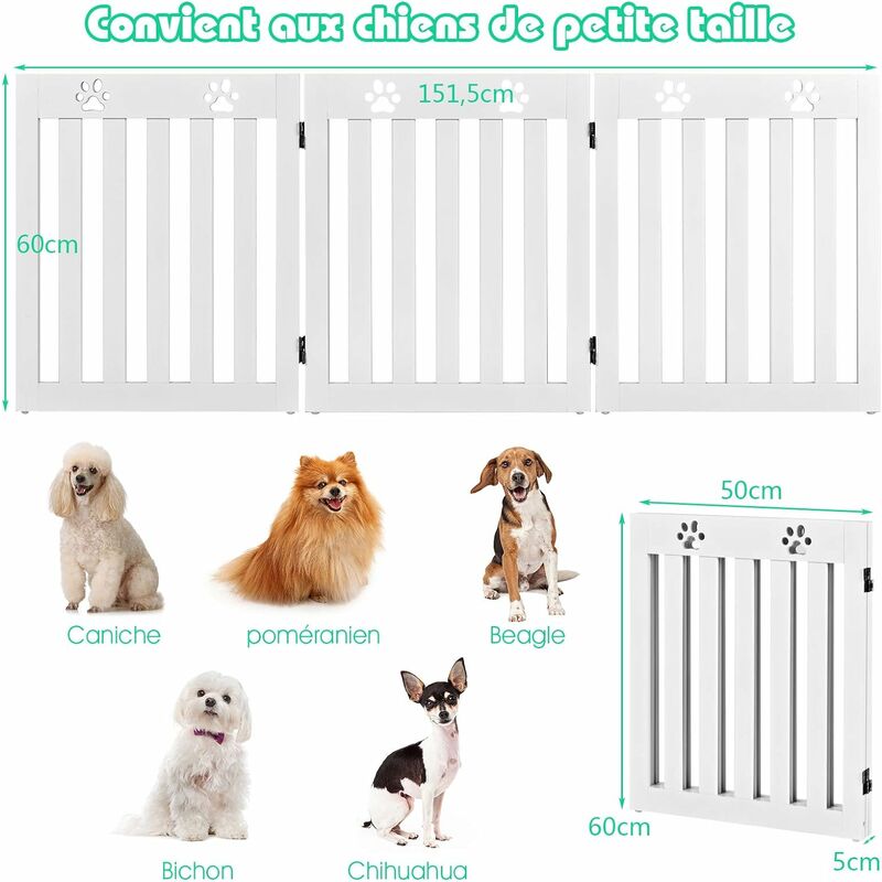 Trixie Barrière pour chiens, 3 parts, achat online