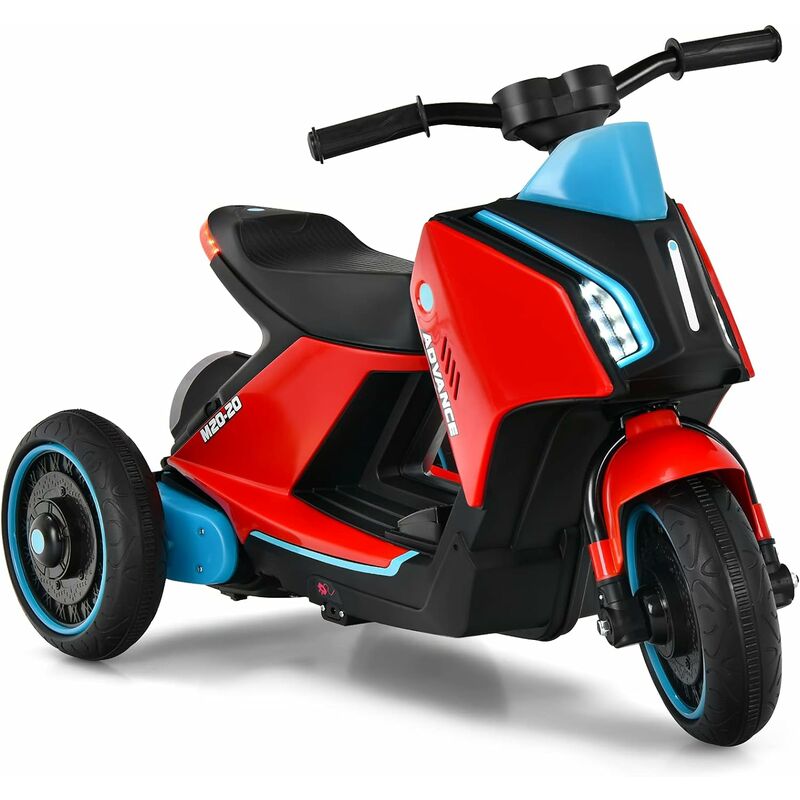 HOMCOM Moto électrique pour enfants scooter électrique pour enfants à  partir de 3 ans batterie 12 Volts vitesse 3-8 km/h vert
