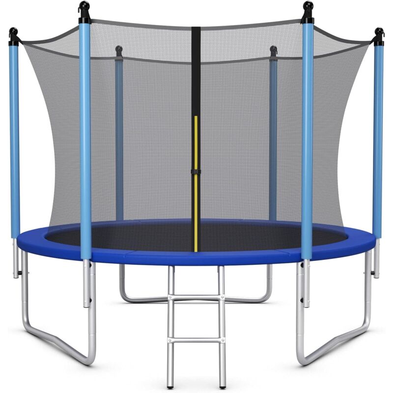 Trampoline rond avec filet de sécurité et échelle, 12 pieds. Size: 12', Fr