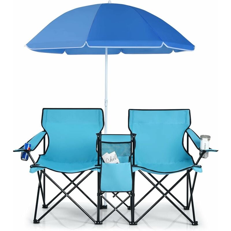 Costway chaise de camping pliante avec cadre en métal, chaise de chasse avec  base rotative à 360° et sangle, chaise de directeur portable en tissu  maille, pour pêche, randonnée, charge 150 kg (