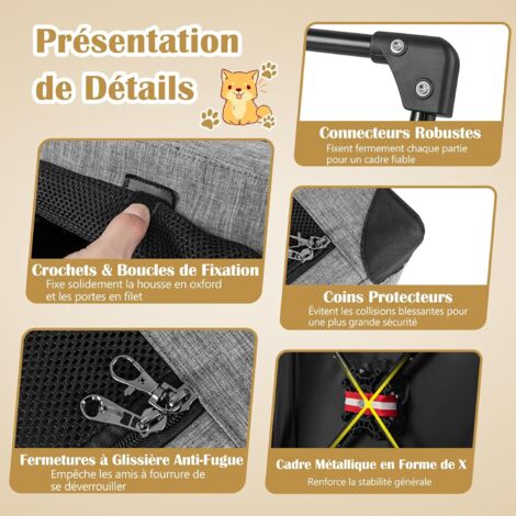Sac De Transport Pour Auvent Et Matériel Camping - Tissu Oxford, 120 Cm, Poignées, Rangement Pliable