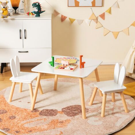 Table Enfant Avec 2 Chaises En PE – 4 Boîtes De Rangement Amovibles – Charge 80 Kg – Pour 2-6 Ans – Rose – Assemblage Facile - 2