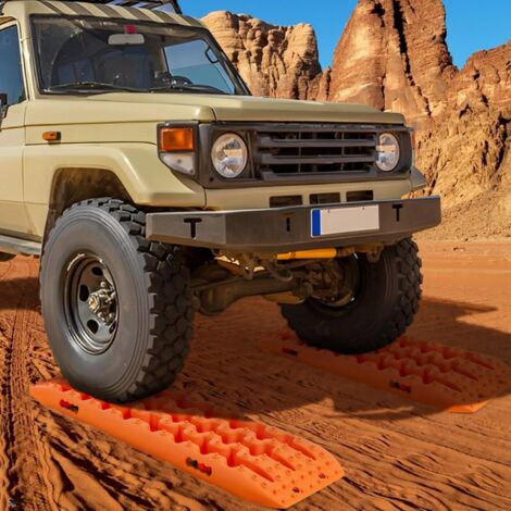 2 pièces tôles de sable tapis de traction aide à la traction aide au  démarrage 4