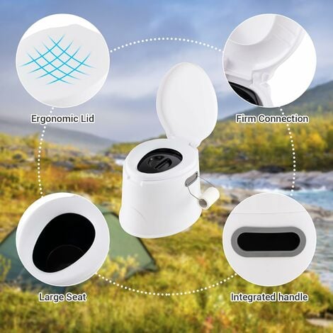 Toilette Portable pour Camping Extérieure Charge 200KG