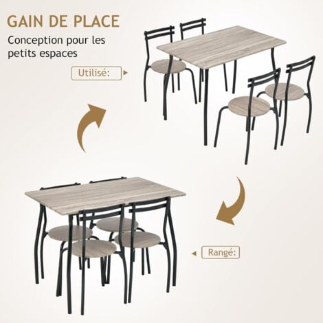 Costway Ensemble Table Et Chaises Table Manger Avec Chaises