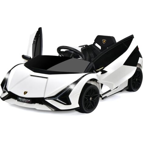 Costway – Voiture électrique enfants 12V avec télécommande 2,4G – 2 portes papillons – Démarrage progressif – Charge 25kg – Pour enfants 3-8 ans