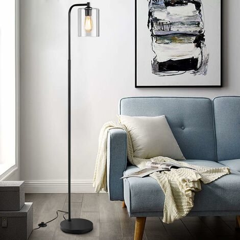 COSTWAY Lampadaire sur Pied Salon/Lampe Salon-160 cm avec 3 Etagère/Lampe  Etagère 4 Niveau