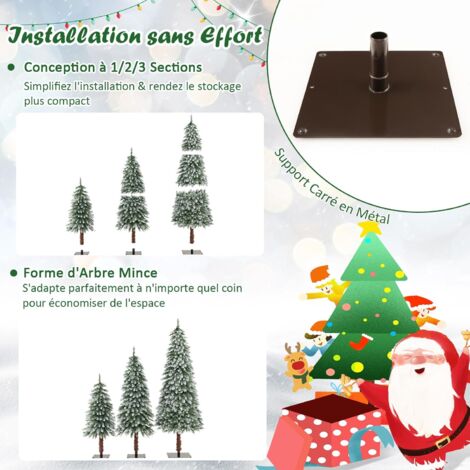 Lot De Sapins Enneigés Pour Décoration De Noël - Occasion, à Voir Sur Photos