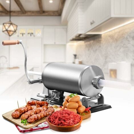 Hachoir à viande électrique 2800 W avec 3 plaques de broyage et tubes de  remplissage de saucisses en acier inoxydable Noir : : Cuisine  et maison